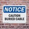 Signmission Caution Buried Cable OSHA Notice Sign, Plastic, 10in W x 7in L, 2PK OS-2PACK-NS-P-710-L-10462 - alternate 3